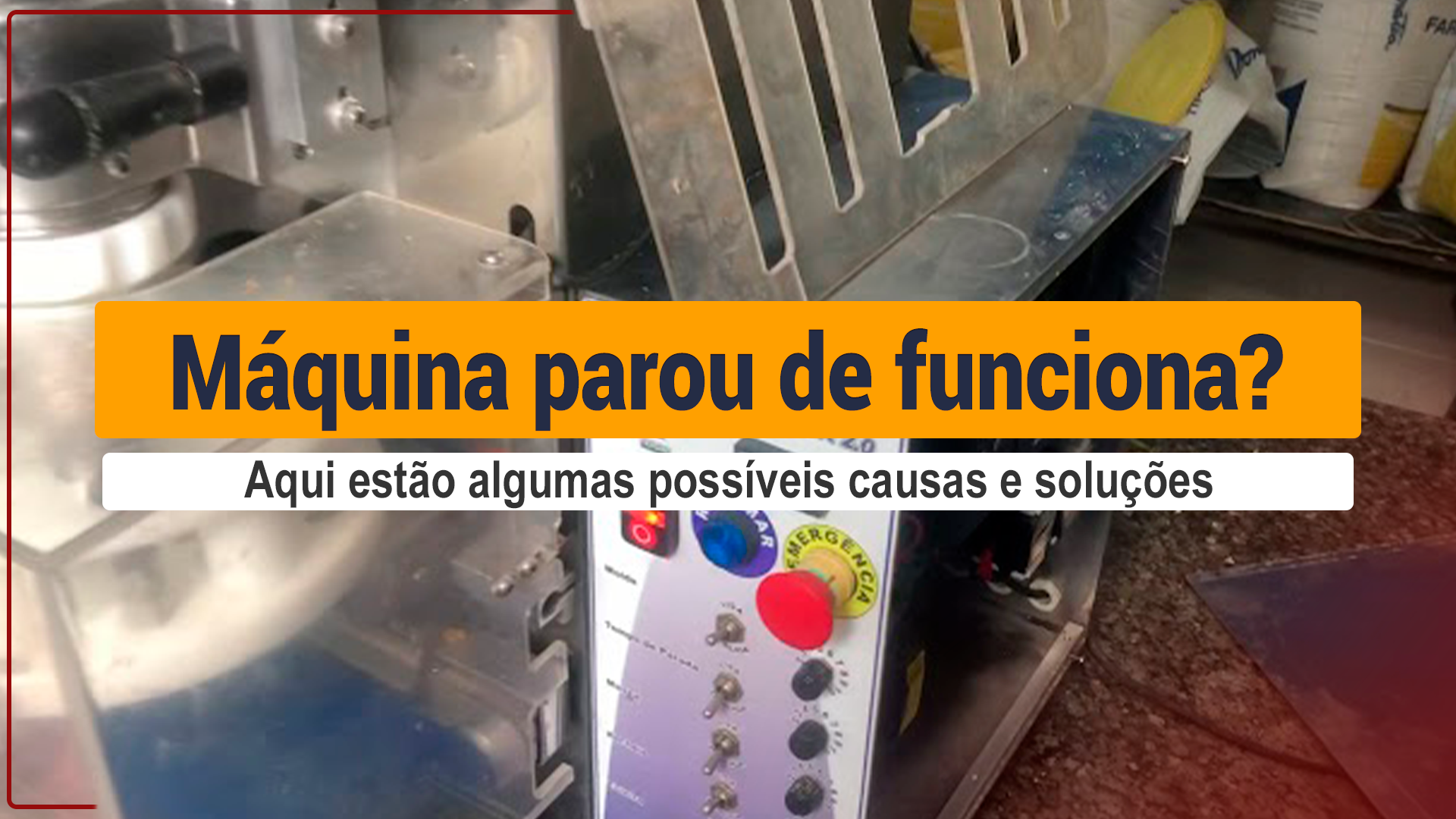 Minha Máquina De Salgados Industriais Parou De Funcionar? Máquina De Salgados Industriais Parou? Saiba quais são os possíveis problemas e como corrigi-los. Leia e aprenda!