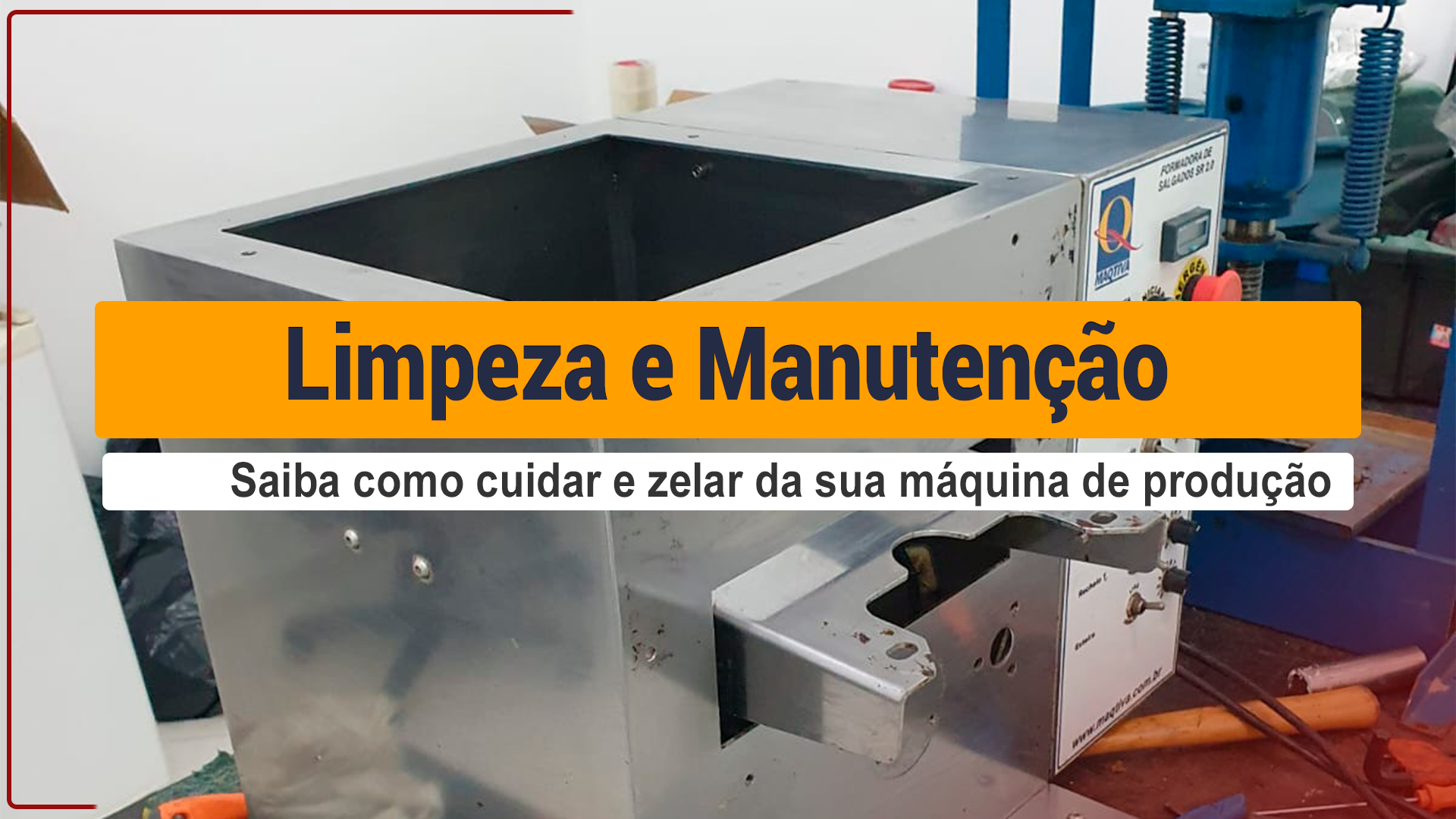 Limpeza E Manutenção De Máquinas De Salgados Industriais A Limpeza E Manutenção De Máquinas De Salgados Industriais é crucial para não parar a sua produção, por isso, preparamos uma lista. Leia!