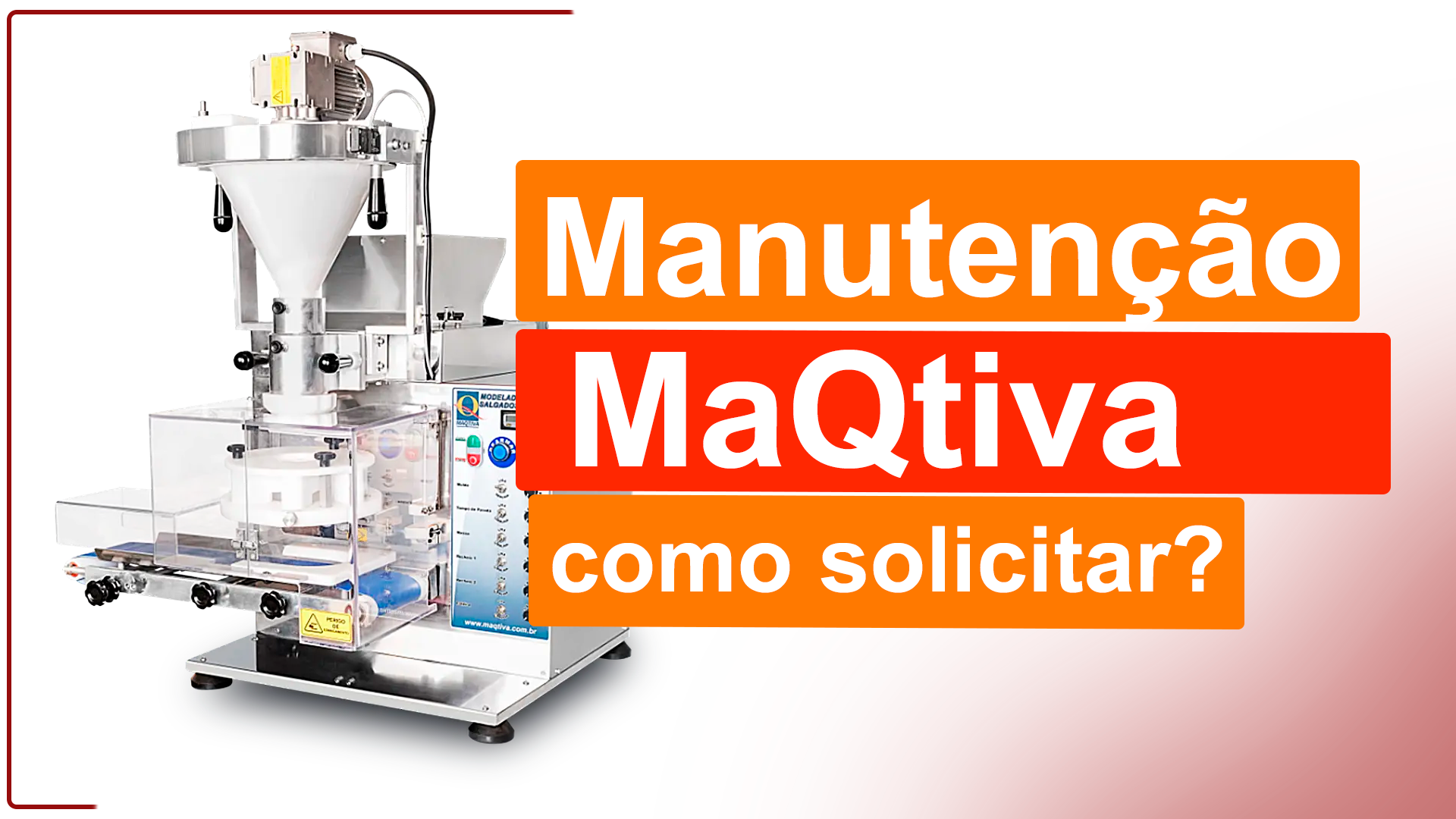 Manutenção Máquina De Salgados Maqtiva: O Guia Completo Se você possui uma máquina de salgados Maqtiva e está precisando de uma manutenção ou uma revisão, então esse guia vai te ajudar.